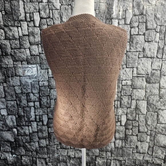 West bound, Large, vintage, 100% wool Button Front Vest - Picture 5 of 9